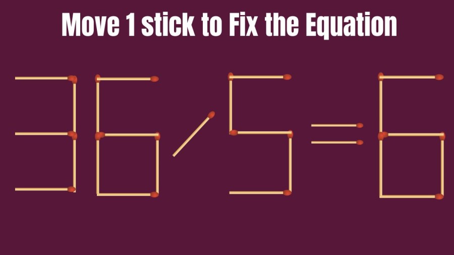 Brain Teaser: Turn the Wrong Equation Right | Matchstick Puzzle