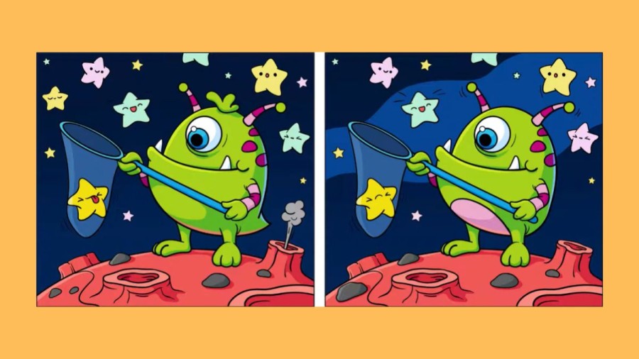 Brain Teaser Visual Test: Only a Genius can Find the 10 Differences in less than 40 seconds!