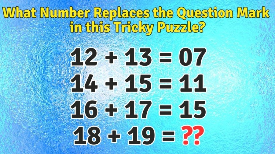 Brain Teaser: What Number Replaces the Question Mark in this Tricky Puzzle?