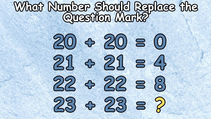 Brain Teaser: What Number Should Replace the Question Mark?