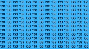 Brain Test: Can you find the number 133 among 138 in 10 seconds?