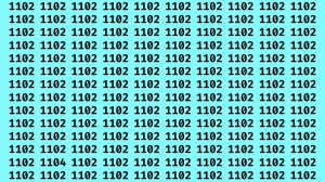 Brain Test: If you have Eagle Eyes Find the Number 1104 among 1102 in 15 Secs