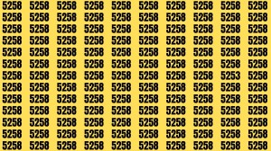 Brain Test: If you have Eagle Eyes Find the Number 5253 among 5258 in 15 Secs