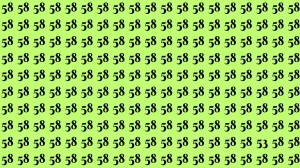 Brain Test: If you have Eagle Eyes Find the Number 53 among 58 in 15 Secs