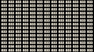 Brain Test: If you have Eagle Eyes Find the Number 838 among 833 in 12 Secs