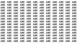 Brain Test: If you have Eagle Eyes Find the Word Ape among Abe in 15 Secs