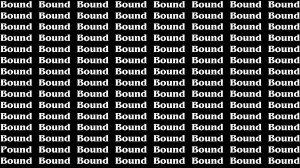 Brain Test: If you have Eagle Eyes Find the Word Pound among Bound in 15 Secs