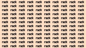 Brain Test: If you have Eagle Eyes find the Word Rock among Rack in 20 Secs