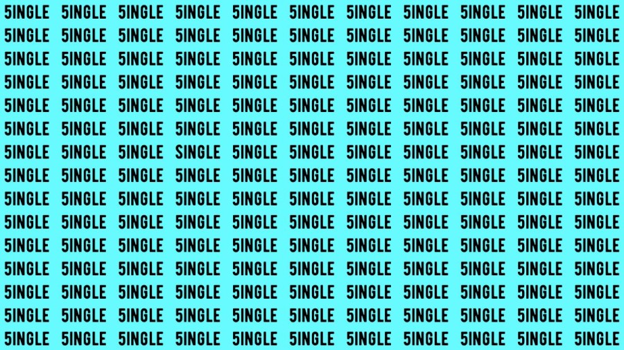 Brain Test: If you have Eagle Eyes Find the Word Single in 15 Secs