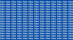 Brain Test: If you have Sharp Eyes Find the Word Bike among Hike in 20 Secs