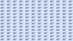 Can You Spot 1857 among 1867 in 7 Seconds? Explanation And Solution To The Optical Illusion