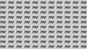 Can You Spot 1948 among 1998 in 30 Seconds? Explanation and Solution to the Optical Illusion