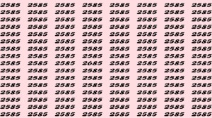 Can You Spot 2685 among 2585 in 5 Seconds? Explanation and Solution to the Optical Illusion