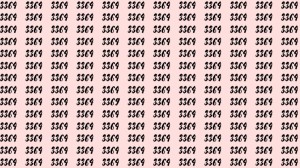 Can You Spot 3369 among 3364 in 20 Seconds? Explanation And Solution To The Optical Illusion