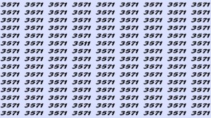 Can You Spot 3511 among 3571 in 30 Seconds? Explanation and Solution to the Optical Illusion