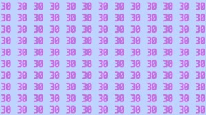 Can You Spot 38 among 30 in 12 Seconds? Explanation and Solution to the Optical Illusion