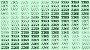 Can You Spot 3869 among 3369 in 30 Seconds? Explanation and Solution to the Optical Illusion