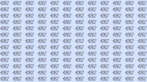 Can You Spot 4252 among 4262 in 5 Seconds? Explanation and Solution to the Optical Illusion