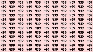 Can You Spot 489 among 439 in 30 Seconds? Explanation and Solution to the Optical Illusion