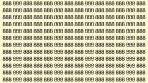 Can You Spot 868 among 888 in 30 Seconds? Explanation And Solution To The Optical Illusion