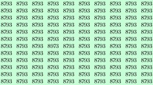 Can You Spot 8793 among 8973 in 12 Seconds? Explanation and Solution to the Optical Illusion