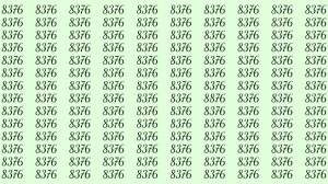 Can You Spot 8876 among 8376 in 30 Seconds? Explanation And Solution To The Optical Illusion