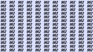 Can You Spot 992 among 962 in 30 Seconds? Explanation and Solution to the Optical Illusion