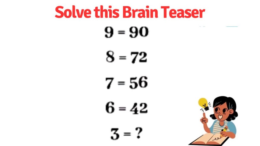 If you are a Genius solve this Brain Teaser in 30 Seconds