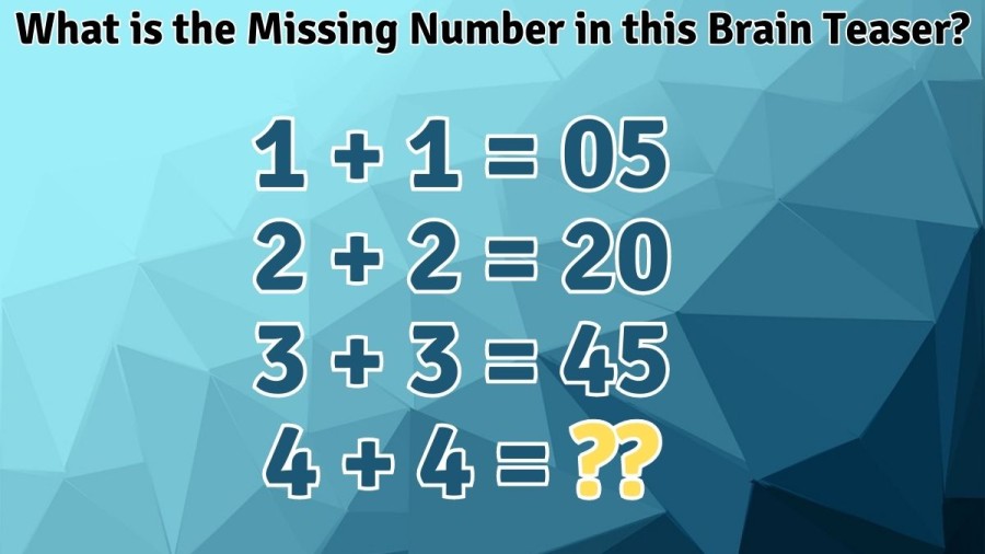 IQ And Aptitude Tests - What is the Missing Number in this Brain Teaser?