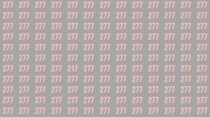 Observation Brain Test: Can you find the number 217 among 277 in 10 seconds?