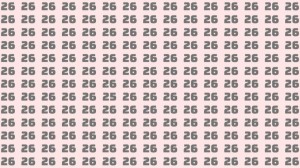 Observation Brain Test: Can you find the number 25 among 26 in 10 seconds?