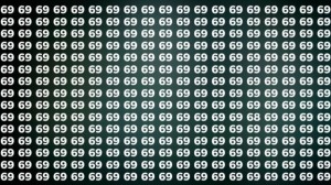 Observation Brain Test: Can you find the number 68 among 69 in 10 seconds?