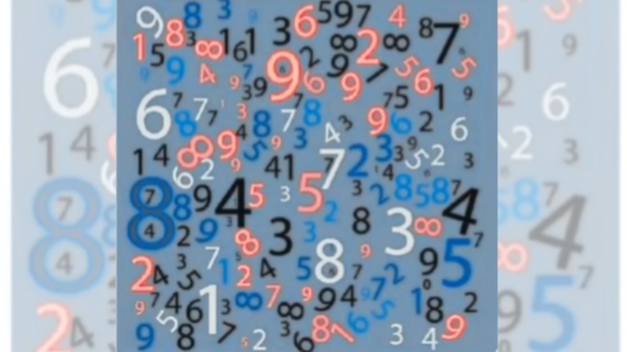 Observation Brain Test: Find the Number 0 in this image in 30 Secs