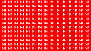 Observation Brain Test : If you have Eagle Eyes Find the Number 142 among 144 in 12 Secs