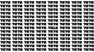 Observation Brain Test: If you have Eagle Eyes Find the Number 7212 among 7272 in 15 Secs