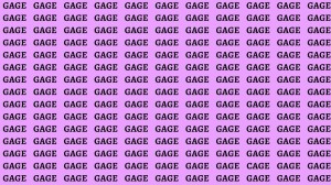 Observation Brain Test: If you have Eagle Eyes Find the Word Cage among Gage In 18 Secs