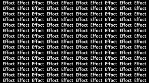 Observation Brain Test: If you have Eagle Eyes Find the Word Effect in 12 Secs