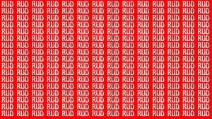 Observation Brain Test: If you have Eagle Eyes Find the Word Rod among Rud in 12 Secs