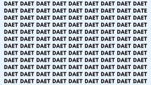 Observation Brain Test: If You Have Hawk Eyes Find The Word Date In 22 Secs