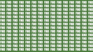 Observation Brain Test: If you have Hawk Eyes Find the Word Kind among Find in 15 Secs