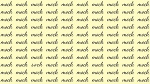 Observation Brain Test: If you have Hawk Eyes find the Word Sock among Mock in 20 Secs