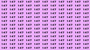 Observation Brain Test : If you have Keen Eyes Find the Number 141 among 147 in 15 Secs