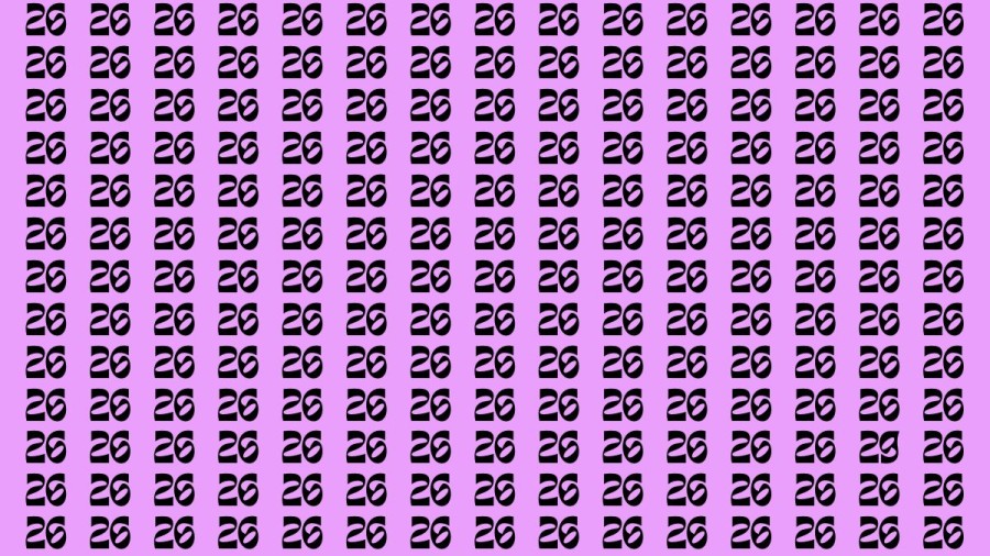 Observation Brain Test: If you have Keen Eyes Find the Number 29 among 26 in 15 Secs