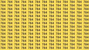 Observation Brain Test: If you have Keen Eyes Find the Number 734 among 784 in 15 Secs