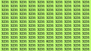 Observation Brain Test: If you have Keen Eyes Find the Number 8231 among 3231 in 15 Secs