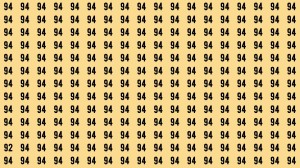 Observation Brain Test: If you have Sharp Eyes Find the Number 92 among 94 in 10 Secs