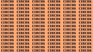 Observation Brain Test: If you have Sharp Eyes Find the Word Circus in 20 Secs