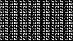 Observation Brain Test: If you have Sharp Eyes Find the Word Jog among Jag in 20 Secs