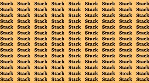 Observation Brain Test: If you have Sharp Eyes Find the Word Stock among Stack in 20 Secs