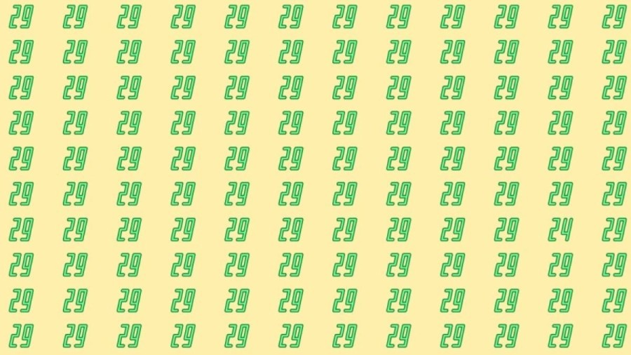 Observation Skill Test: Can you find the number 24 among 29 in 10 seconds?